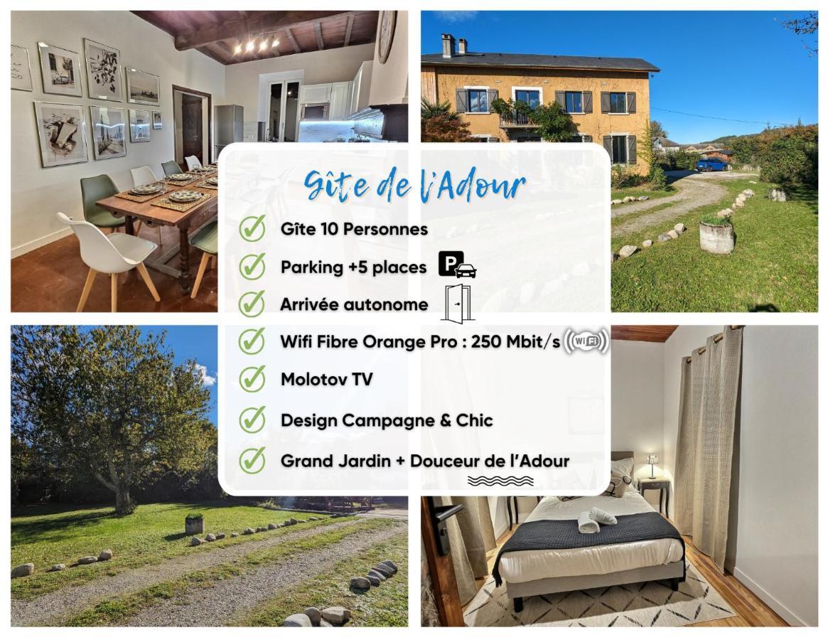 Gite De L'Adour, Renove & Chic, Parking Gerde Екстер'єр фото